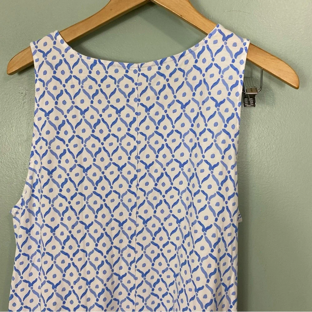 Lilly Pulitzer Luella‎ Mini Dress XL Blue White Sleeveless